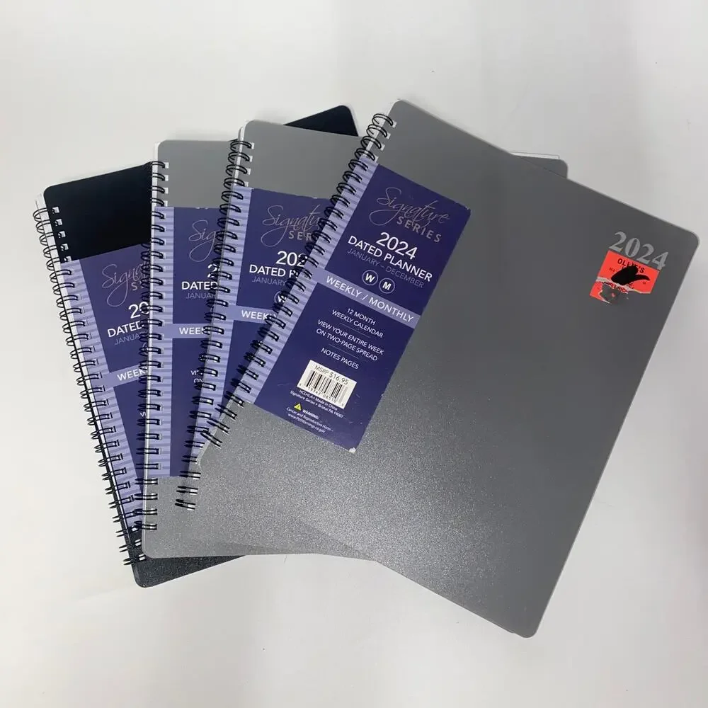 New Signature Series Set of 4 2024 Dated Weekly Monthly Planners